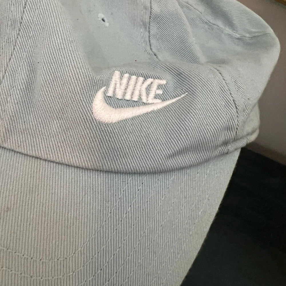 Nike light blue hat. Adjustable - Picture 2 of 6